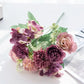 30CM Seidenrosen Hochzeit Bouquet Vase für Home Raum Dekoration Weihnachtsgirlande Scrapbooking Künstliche Hortensie Kunstblumen