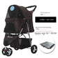 Lightweight Outing Small And Medium-sized Pet Stroller Four Seasons Universal Dog Cat Stroller Foldable Tricycle Cage Pet
