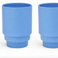 MONDAY MUG by PUIK - clean, stackable and sleek - 3 colors- set of 2