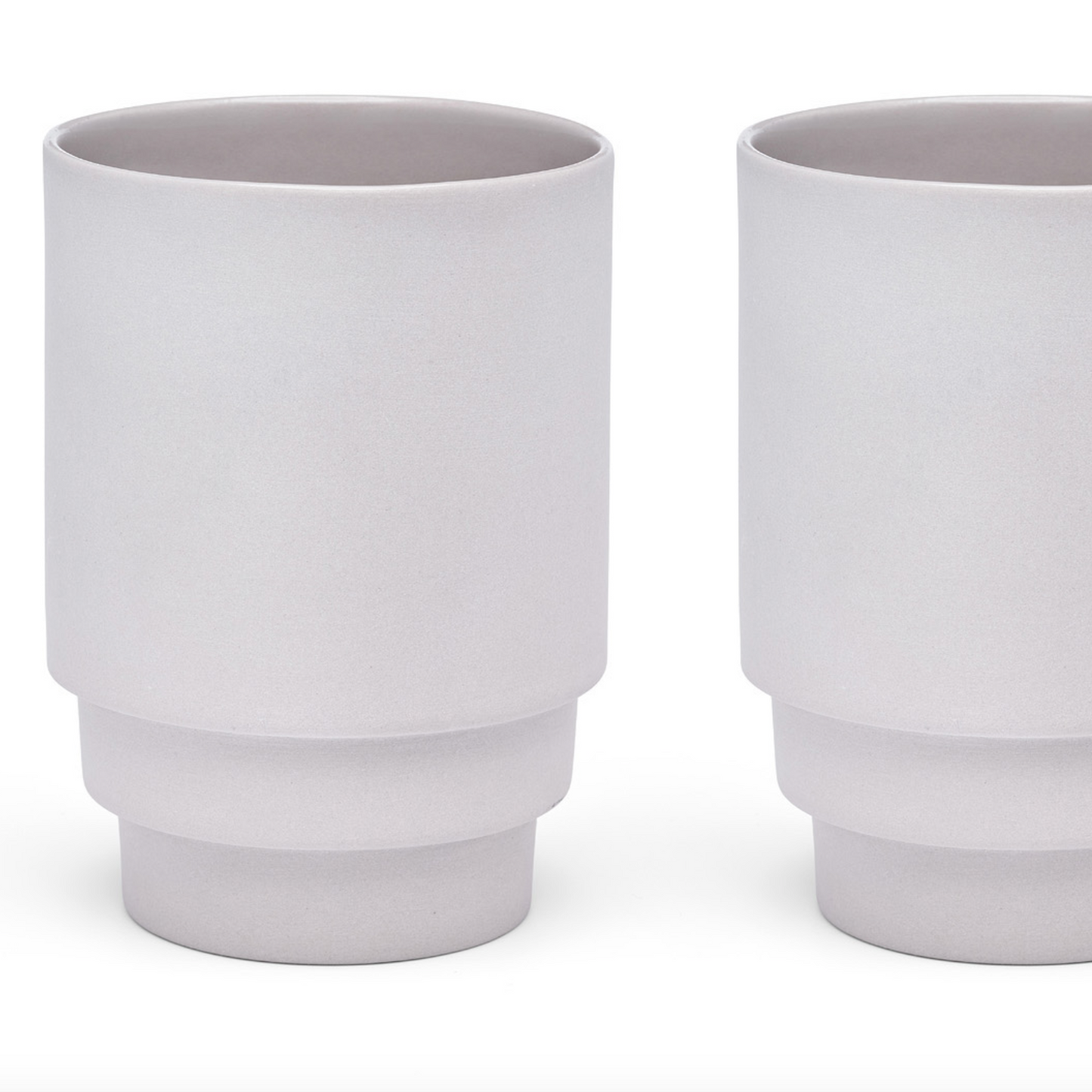 MONDAY MUG by PUIK - clean, stackable and sleek - 3 colors- set of 2