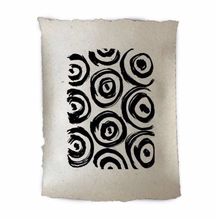 POSTER - CIRCLES AND/OR STRIPES - 2 sizes