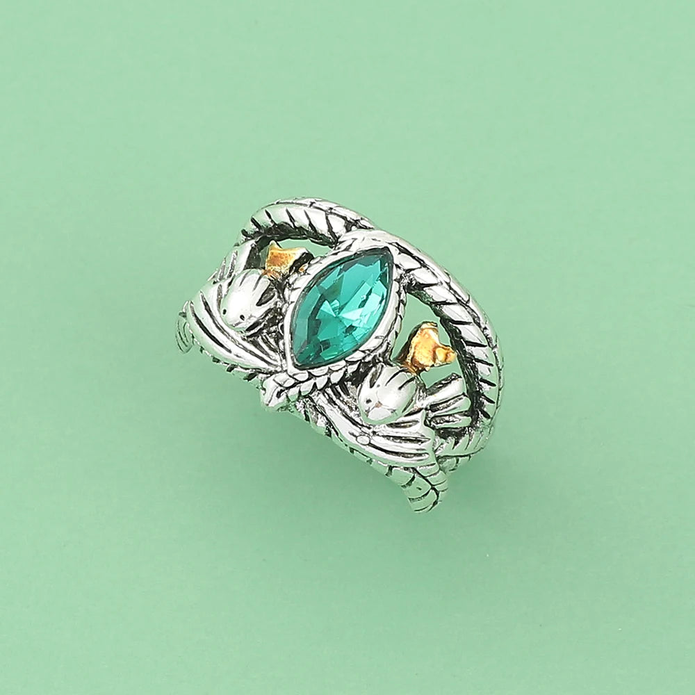 Lord Ring of Barahir, Aragorn, Gondor, Grüne Kristallringe, Cosplay Kreativität, Persönlichkeitsschmuck, Geschenke für Männer