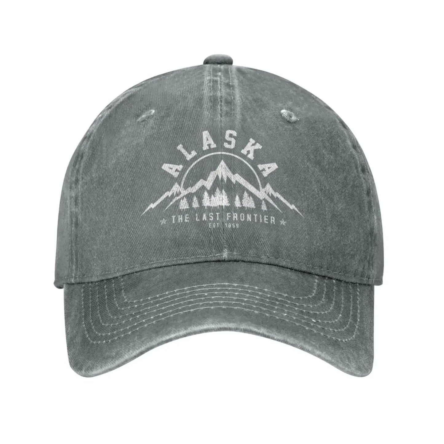 Alaska Est 1959 Mountains Baseball Cap Damen Herren Dad Hat Golf Cowboy Hut Trucker Hat Fischerhut