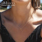 e-Manco Punk Edelstahl Halskette Damen Stylische X-Form Anhänger Halskette Einfache Dünne Halskette für Frauen Modeschmuck
