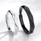 Fashion Schwarz Weiß Ring Geometrische Unregelmäßigkeiten Glatte Paar Verstellbare Ringe Einfachheit Studentenparty Schmuck