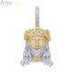 2024 New Bling  Jesus Christ Head Necklace Full Micro Paved 5A Cubic Zirconia Pendant For Men Iced Out Charm Hip Hop Jewelry