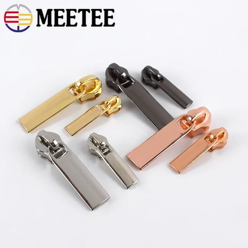 20 Stk. Meetee Reißverschluss-Schieber für 3# 5# Nylon-Reißverschlüsse Daunenjacke Reißverschlusskopf Taschenbekleidung Reißverschluss-Reparatur-Kits DIY Nähzubehör