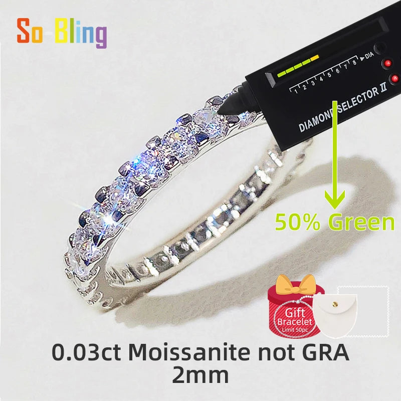 So-Bling S925 Sterling Silber Ringe für Damen Eleganter feiner Zirkonia-Ring Brauthochzeit Verlobungsring Damen Trendiger Schmuck