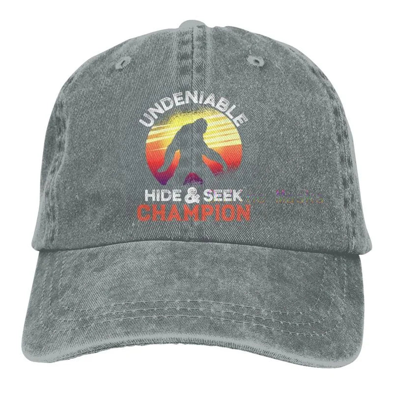 Bigfoot is Real and He Tried to Eat My Ass Baseball Cap Unisex Vintage Trucker Hat Adjustable Cowboy Hats for Mens Womens