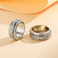 Zirconia rotating rings for men and women, a lucky and romantic gift for couples
