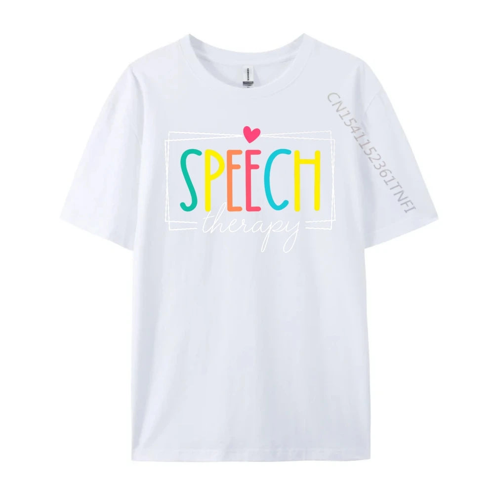 Logopädie Sprachtherapeut SLP Herren Designer T-Shirt Winter Neujahr Weihnachtsgeschenk Idee
