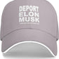 Anti Elon Musk Trucker Hats Fire Elon Musk Deport Stop Musk Funny Gag Baseball Cap for Mens Women