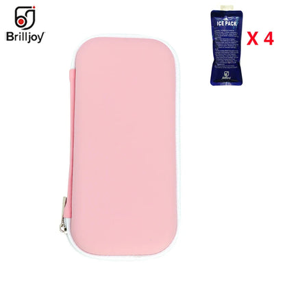 Brilljoy New Insulin Cooler Bag Portable Insulated Diabetic Insulin Travel Case Cooler Box Bolsa Termica Aluminum Foil ice bag