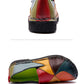 WOIZGIC Women's Ladies Female Woman Mother Shoes Flats Genuine Leather Loafers Moccasins Mixed Colorful Non Slip On Plus Size 42