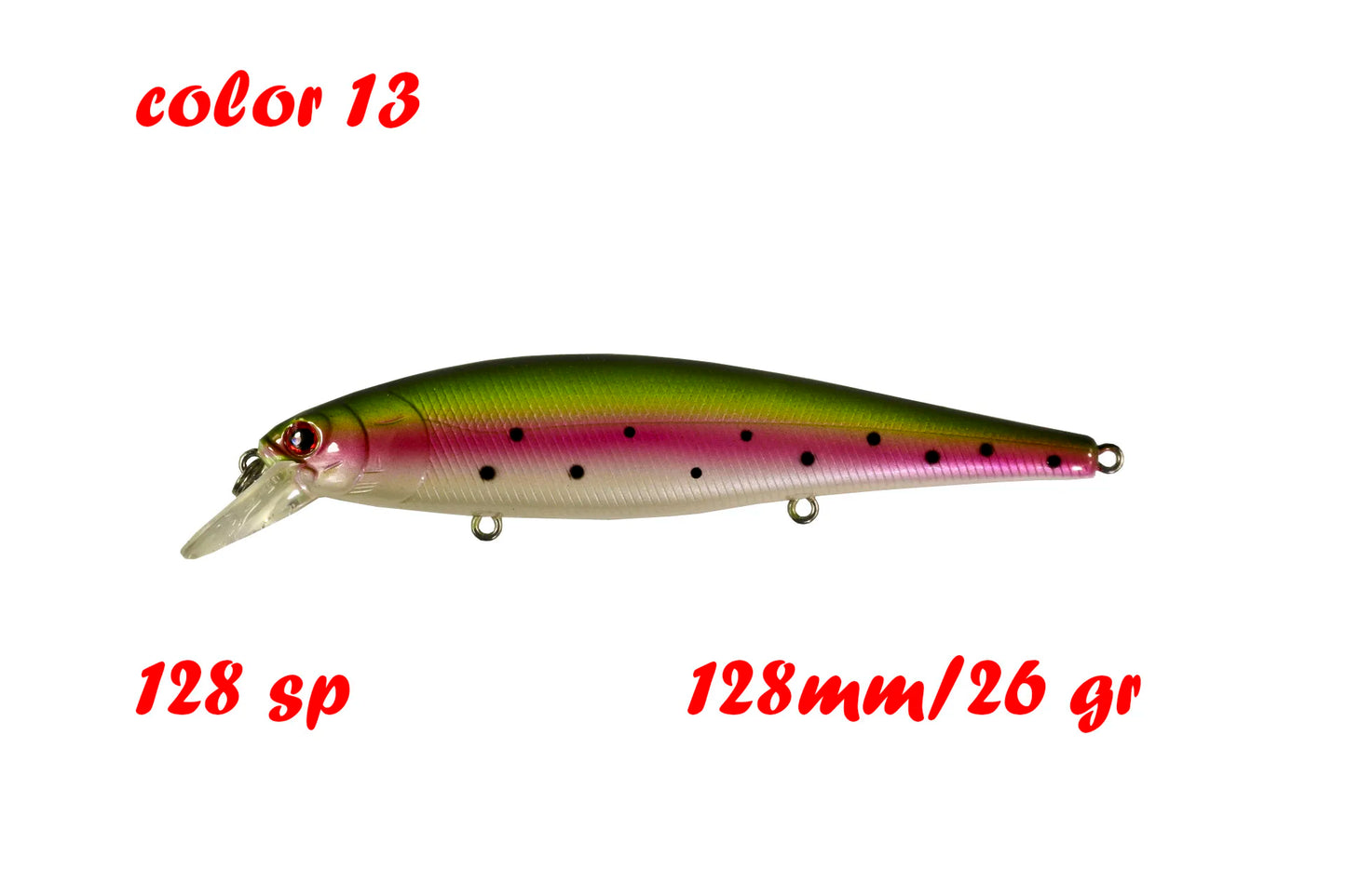 BassLegend Fishing Artificial Bait Suspending Minnow Shallow Wobbler Jerkbait Shad Bass Pike Lure 128 SP 78 F 65 SP