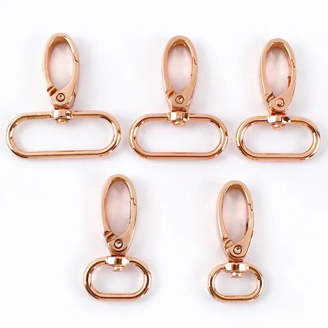 5/10Pcs Meetee 20/25/32/38mm Metal Bags Strap Buckles Lobster Clasp Collar Carabiner Snap Hook DIY KeyChain Bag Part Accessories