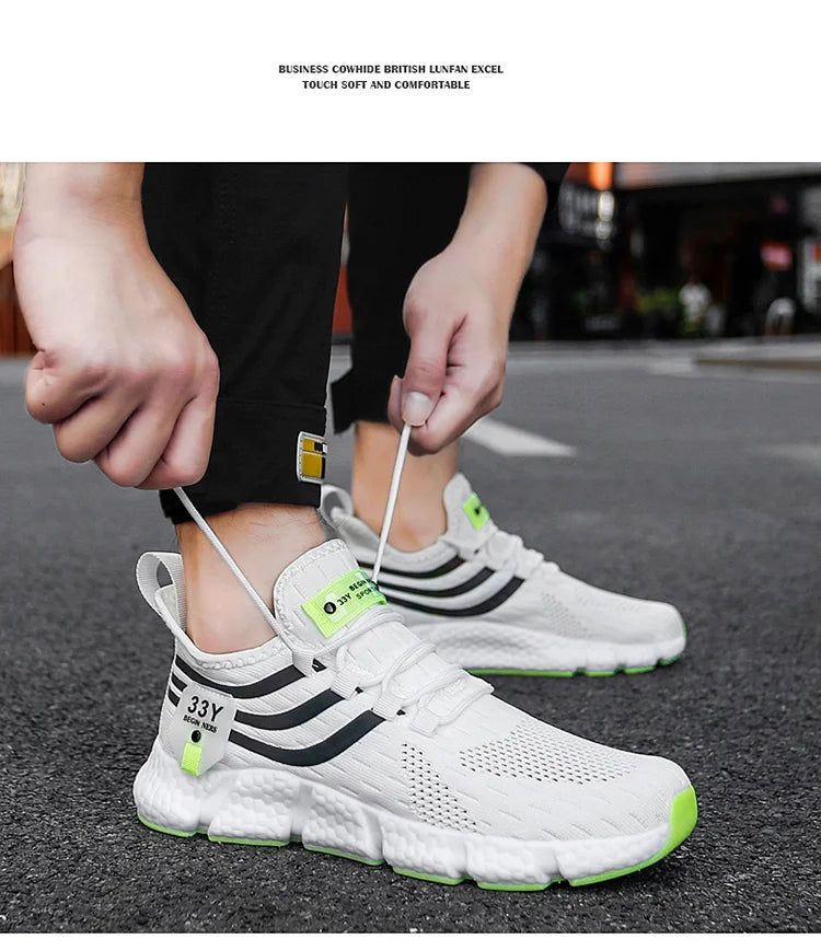 Herrenschuhe Sommer Herren Freizeitschuhe Atmungsaktive Sneaker Herren Leichte Loafers Rutschfeste Tennisschuhe Luxusschuhe Tennisschuhe