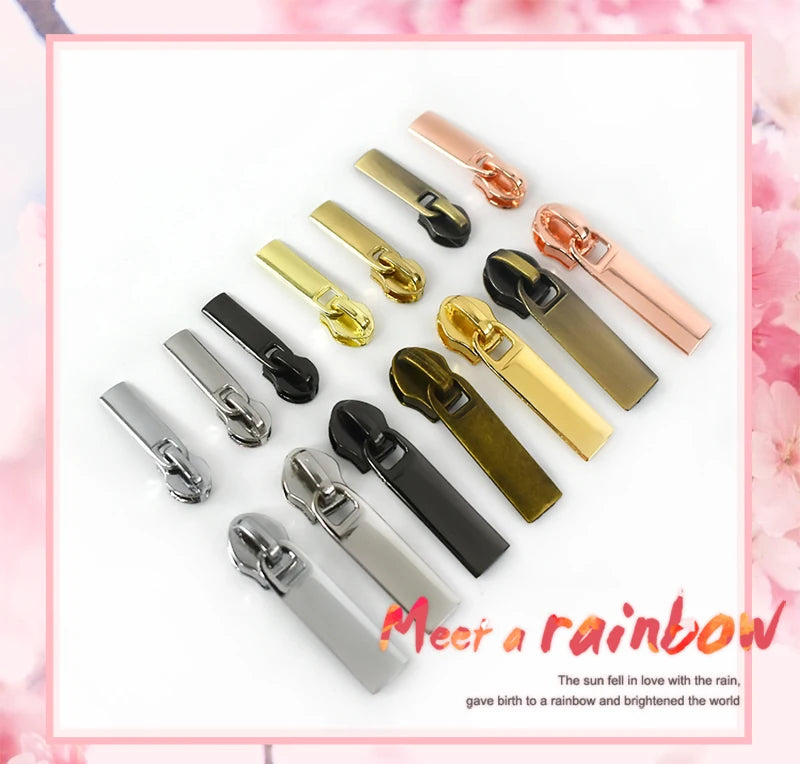 20 Stk. Meetee Reißverschluss-Schieber für 3# 5# Nylon-Reißverschlüsse Daunenjacke Reißverschlusskopf Taschenbekleidung Reißverschluss-Reparatur-Kits DIY Nähzubehör