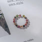 Handgewebter Liebesperlenring Mode Damen Herren Runder Kugelperlen verstellbarer Retro-Ring Schmuck