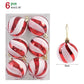 6 Stück 6 cm transparente Schneeball-Weihnachtskugeln Anhänger für Weihnachtsbaumschmuck Klare Kugeln Hängende Ornamente Weihnachten Navidad
