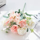 30CM Seidenrosen Hochzeit Bouquet Vase für Home Raum Dekoration Weihnachtsgirlande Scrapbooking Künstliche Hortensie Kunstblumen