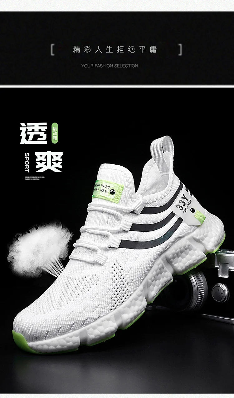Herrenschuhe Sommer Herren Freizeitschuhe Atmungsaktive Sneaker Herren Leichte Loafers Rutschfeste Tennisschuhe Luxusschuhe Tennisschuhe