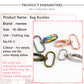 5/10Pcs Meetee 20/25/32/38mm Metal Bags Strap Buckles Lobster Clasp Collar Carabiner Snap Hook DIY KeyChain Bag Part Accessories