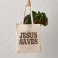 Cood News Jesus Saves Muster Leinwand Schulter Tote Bag Lässig Einkaufstasche Christus Religion Christlicher Glaube Shopper Handtasche