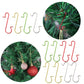 50 Stück Weihnachtskugel-Haken aus Metall, S-förmig, Weihnachtsbaumkugel-Anhänger, Hängedekoration für Zuhause, Weihnachten, Neujahr