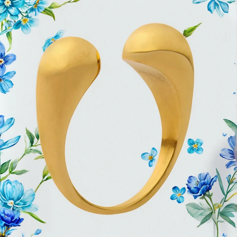 Damenring INS Minimalistisch Einzigartiges Offenes Design Verstellbar Einfacher Kreis Sinn für Design Vielseitige Schmuckaccessoires