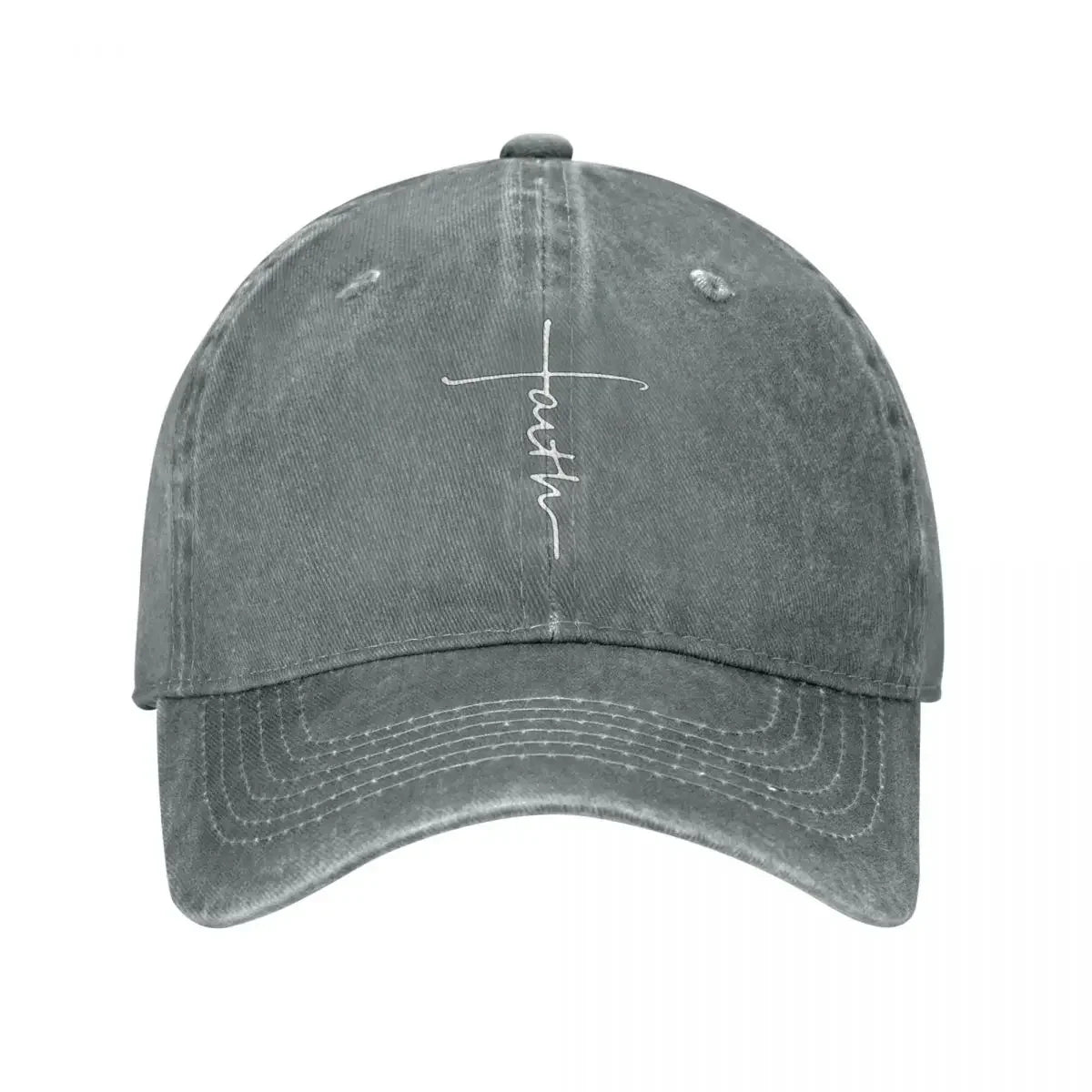 Hip Hop Baseball Cap Snapback Baseballmütze Jesus Glaube Kreuz Christlich Frühling Herbst Mütze Denim Casquette Mode