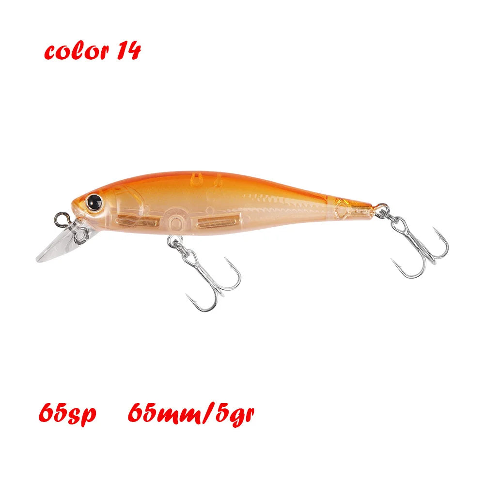 BassLegend Fishing Artificial Bait Suspending Minnow Shallow Wobbler Jerkbait Shad Bass Pike Lure 128 SP 78 F 65 SP
