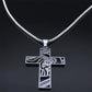 Christ Gott Kreuz Jesus Dornenkrone Kette Halskette Herren Edelstahl Kruzifix Halskette Schmuck colar masculino N7074S02