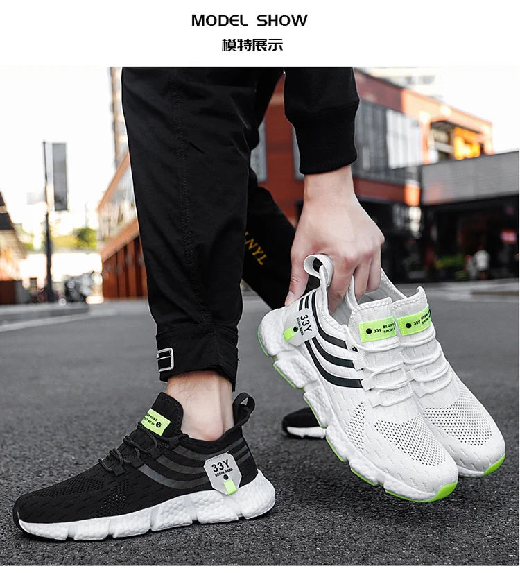 Herrenschuhe Sommer Herren Freizeitschuhe Atmungsaktive Sneaker Herren Leichte Loafers Rutschfeste Tennisschuhe Luxusschuhe Tennisschuhe