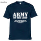 Army Of The Lord Christian Jesus Christ Men And Women Couples Matching T-Shirt Novel Style Custom Printing T Shirt Plus Size