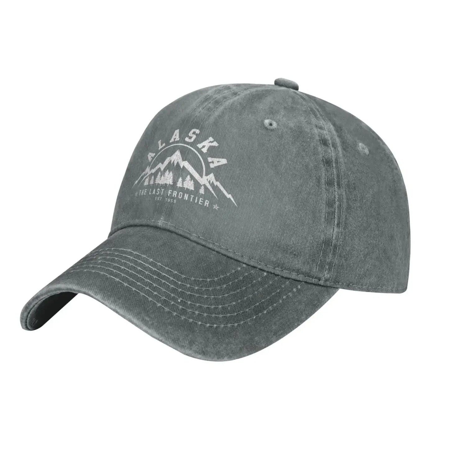 Alaska Est 1959 Mountains Baseball Cap Damen Herren Dad Hat Golf Cowboy Hut Trucker Hat Fischerhut