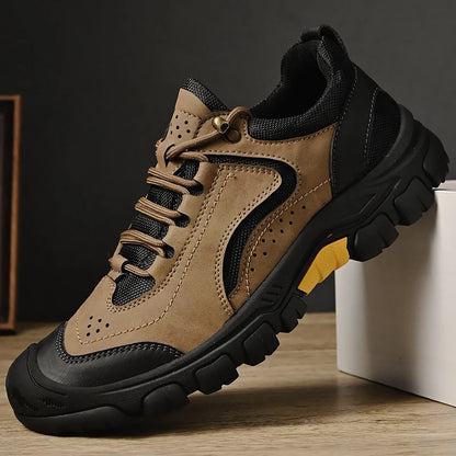 Outdoor-Wanderschuhe Bequeme weiche Sohle Herren Modische Schnürsenkel Rutschfeste und verschleißfeste Reisesportschuhe