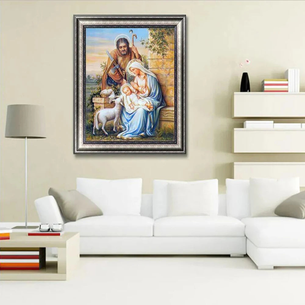 Christ Jesus Diamond Painting Jesus' Redemption Diamond Mosaic Rhinestone Inlaid Cross Stitch Set DIY Home Decoration Gift