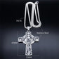 Christian Christus Eucharistie Heiligenschein Traubensaft Kreuz Kette Edelstahl Männer Frauen Katholische Heiliger Geist Kirche Halskette Schmuck