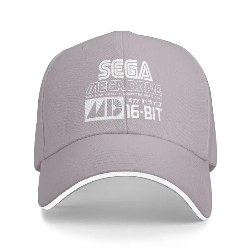 Sega Mega Drive Genesis Japanese Vinyl Baseball Cap Outdoor Sun Hat Sandwich Hat Men Summer Fishing Balaclava Golf Caps