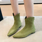 Damen-Stiefeletten mit niedrigem Absatz für Herbst und Winter, Frühlings- und Herbststiefeletten, schlichte und vielseitige Ankle Boots