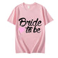 Team Braut Braut T-Shirts für Frauen Oberteile Junggesellinnenabschied Grafik T-Shirts Brautjungfern T-Shirts Frauen T-Shirts Kleidung