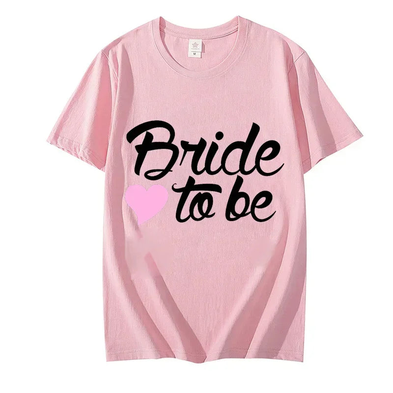 Team Braut Braut T-Shirts für Frauen Oberteile Junggesellinnenabschied Grafik T-Shirts Brautjungfern T-Shirts Frauen T-Shirts Kleidung