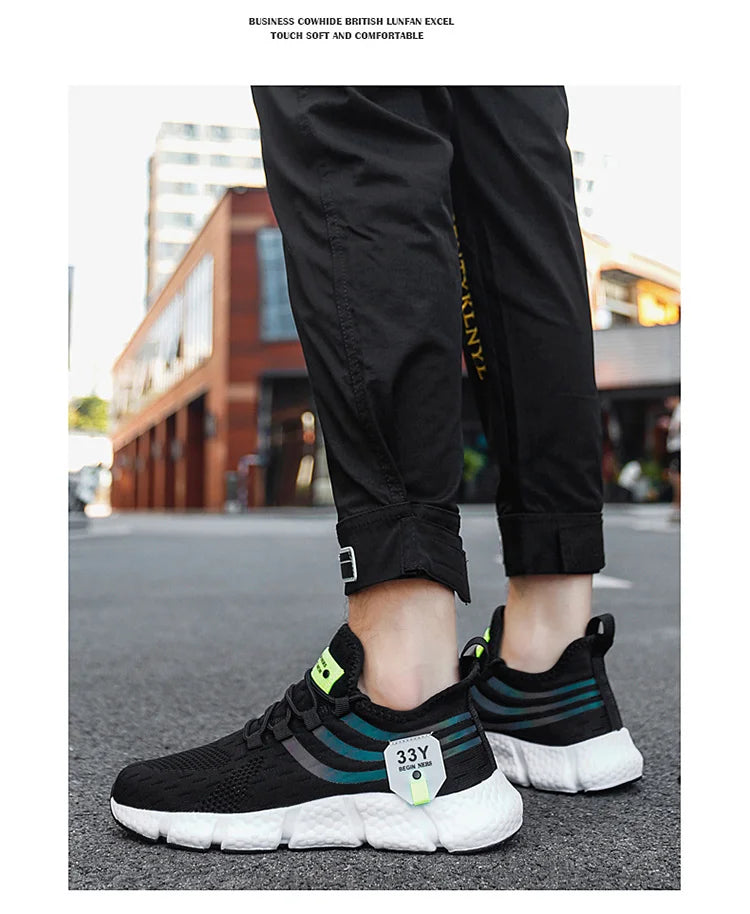 Herrenschuhe Sommer Herren Freizeitschuhe Atmungsaktive Sneaker Herren Leichte Loafers Rutschfeste Tennisschuhe Luxusschuhe Tennisschuhe