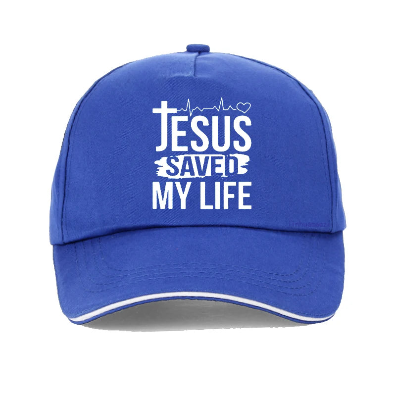 Sommerhut Bedruckte Jesus hat mein Leben gerettet Baseballkappe Ich gehöre Jesus Mützen Herren Baumwolle Christus Religion Christlicher Glaube Hüte