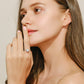 2023 Klassischer Luxus Echter massiver 925 Sterling Silber Ring 3 Karat 10 Herzen Pfeile Zirkon Hochzeitsschmuck Ringe Verlobung Für Frauen