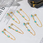 New original Turquoise long Tassel earrings for women Chinese style retro unique ancient gold craft light luxury Christmas gift