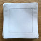 12 Pieces White Napkins Hemstitched Cocktail Napkin For Party Wedding Table Cloth Linen Napkins Fabric Cotton Dinner Napkin