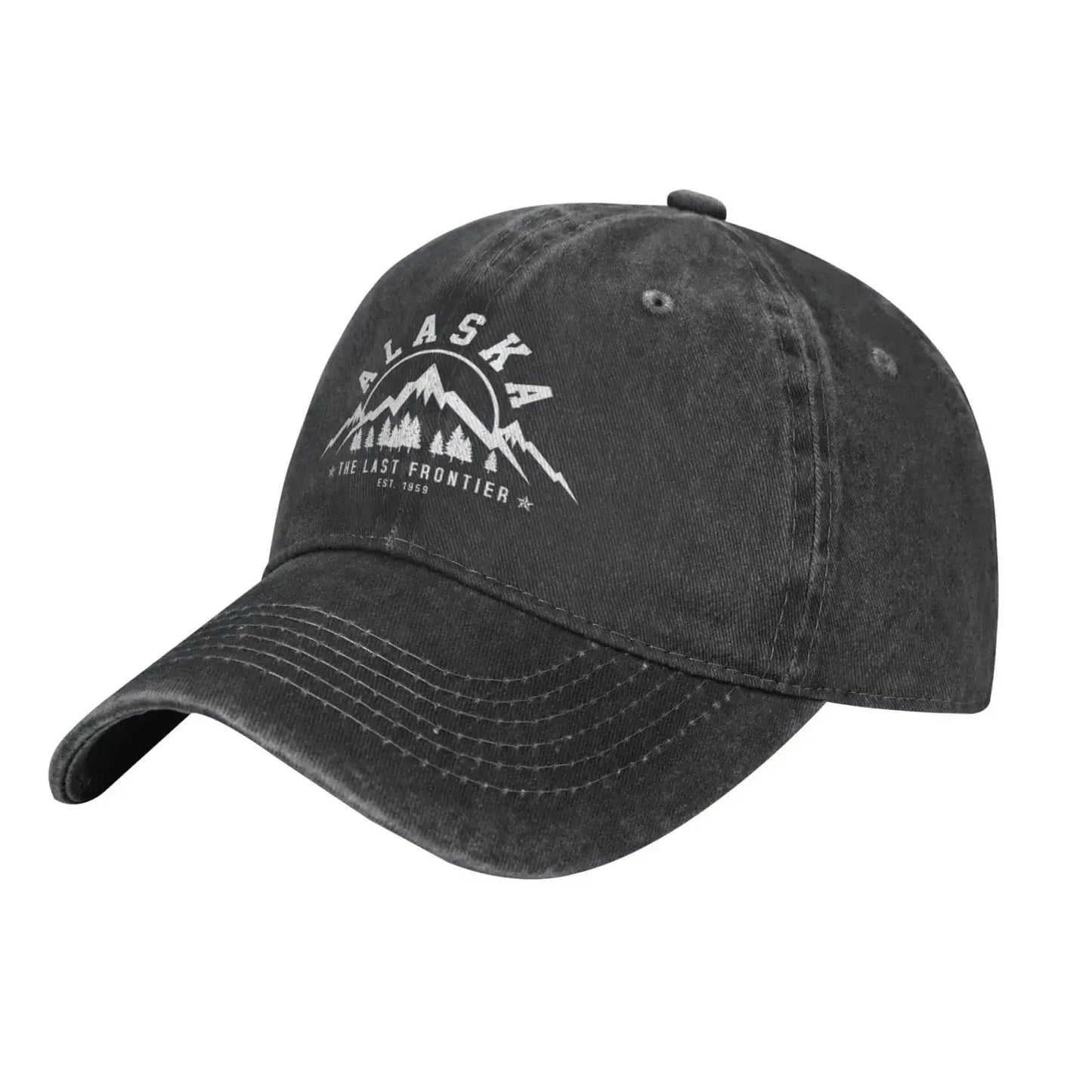 Alaska Est 1959 Mountains Baseball Cap Damen Herren Dad Hat Golf Cowboy Hut Trucker Hat Fischerhut