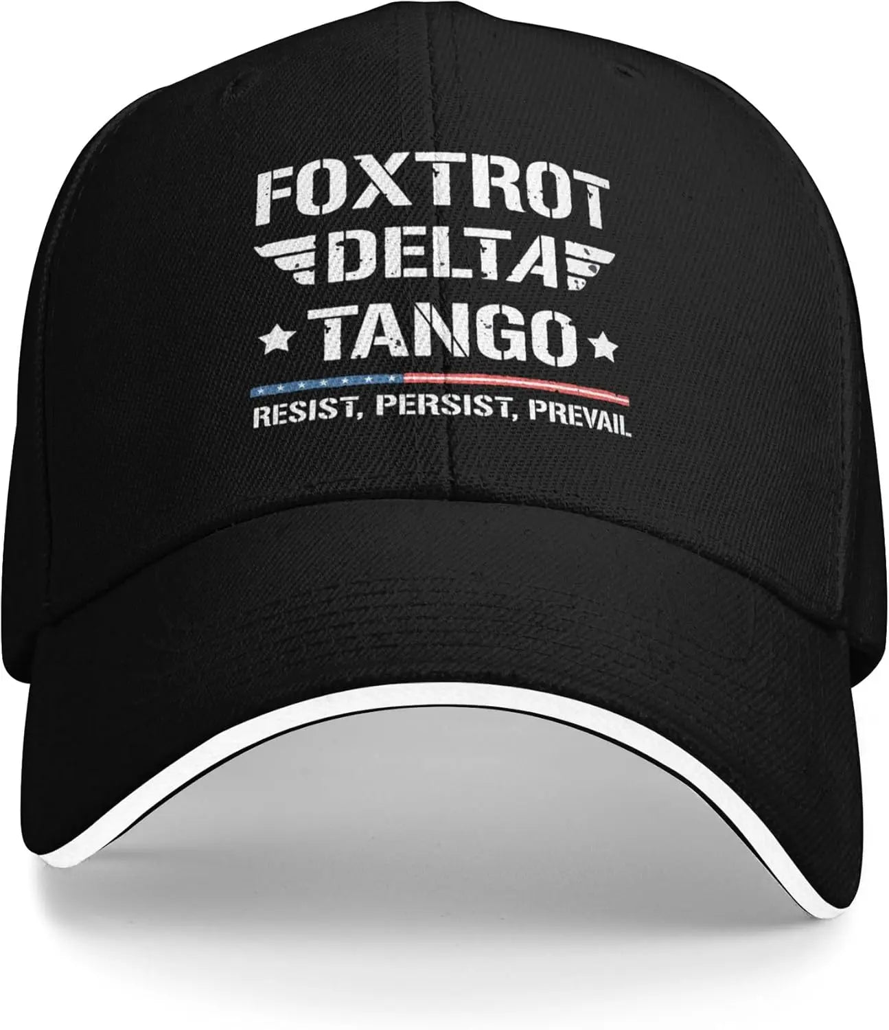 Foxtrot Delta Tango FDT Trucker Hats Resist Persist Prevail Baseball Cap for Mens Women Adjustable Classic Dad Hat